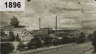 1896 год, завод по производству стекла (г. Хазельбах, Тюрингия)